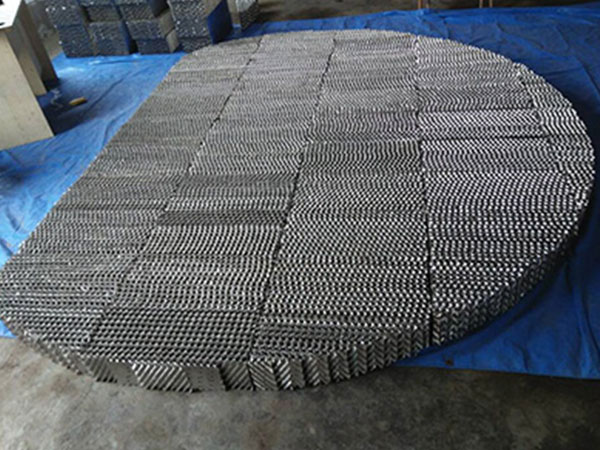 金屬壓延孔板波紋填料 金屬壓延孔板波紋填料